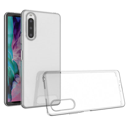 For Sony Xperia 10 IV Soft TPU Mobile Phone Case HD Transparent Ultra Slim Flexible Protective Phone Cover