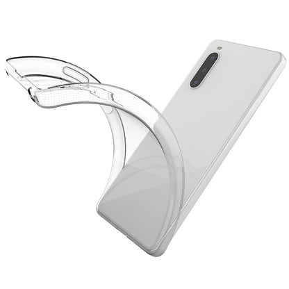 For Sony Xperia 10 IV Soft TPU Mobile Phone Case HD Transparent Ultra Slim Flexible Protective Phone Cover