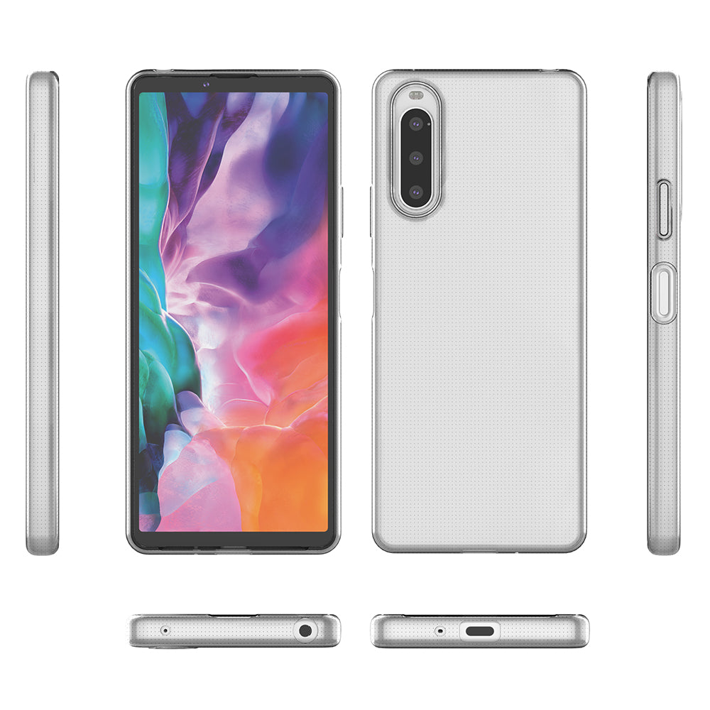 For Sony Xperia 10 IV Soft TPU Mobile Phone Case HD Transparent Ultra Slim Flexible Protective Phone Cover