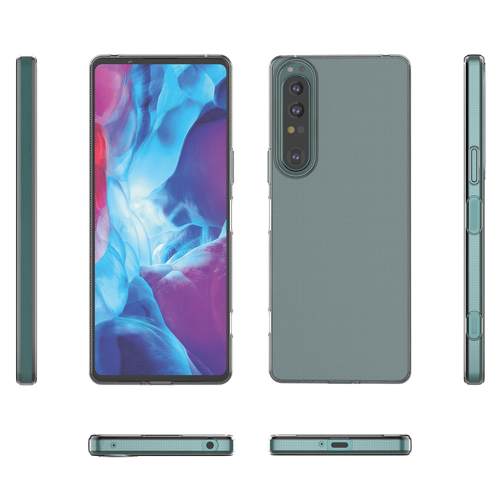 For Sony Xperia 1 IV TPU Phone Case Bag Super Transparent Ultra Thin Protective Phone Cover