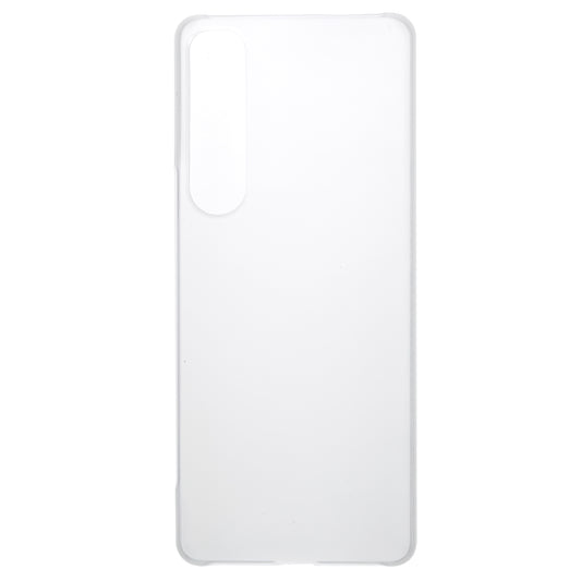 For Sony Xperia 1 IV Anti-dust Ultra-thin Cell Phone Case Hard PC Glossy Surface Rubberized Back Cover