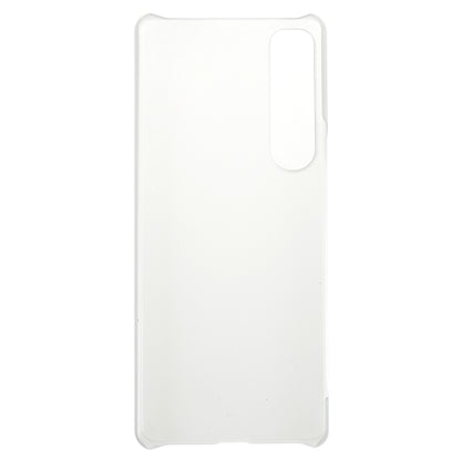 For Sony Xperia 1 IV Anti-dust Ultra-thin Cell Phone Case Hard PC Glossy Surface Rubberized Back Cover