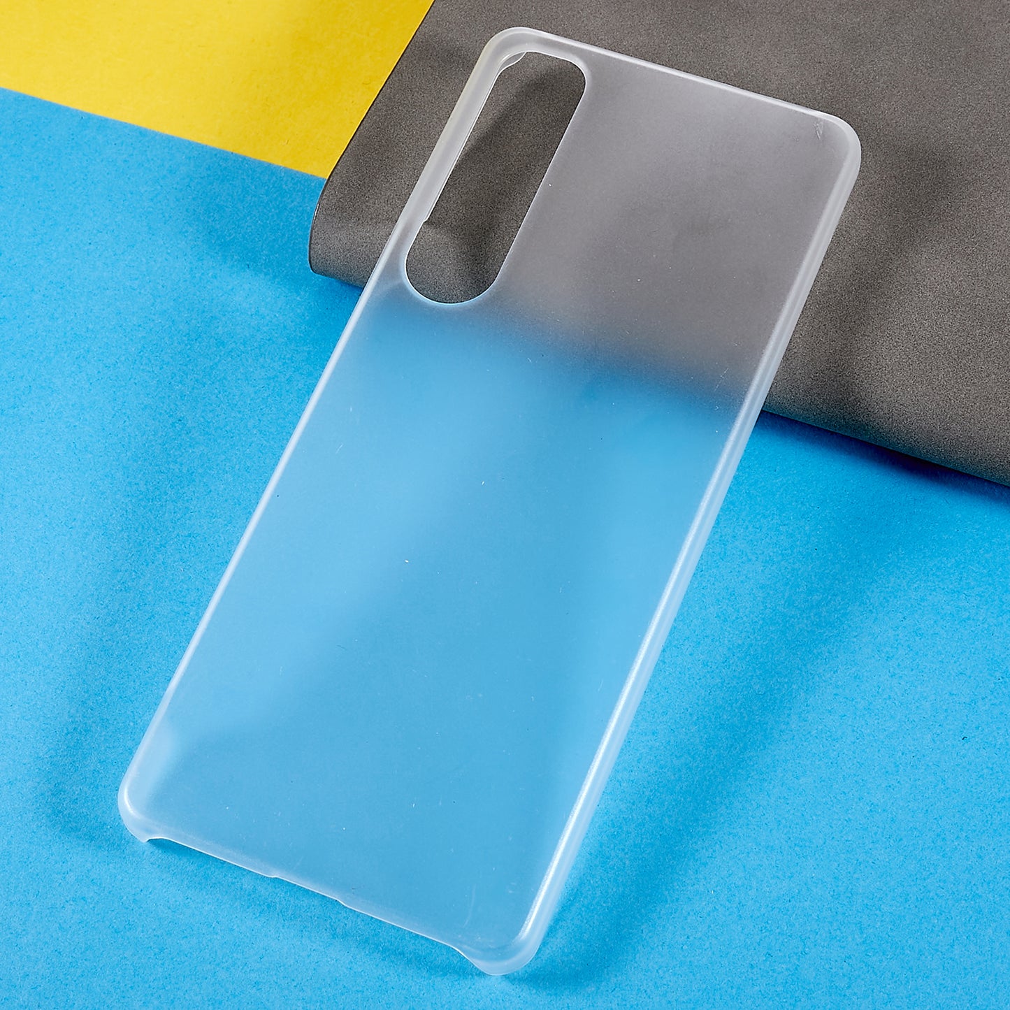 For Sony Xperia 1 IV Anti-dust Ultra-thin Cell Phone Case Hard PC Glossy Surface Rubberized Back Cover