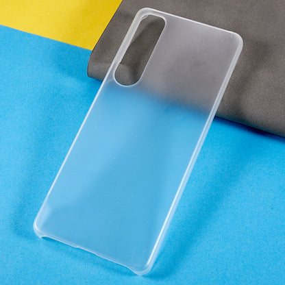 For Sony Xperia 1 IV Anti-dust Ultra-thin Cell Phone Case Hard PC Glossy Surface Rubberized Back Cover