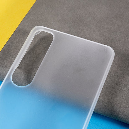 For Sony Xperia 1 IV Anti-dust Ultra-thin Cell Phone Case Hard PC Glossy Surface Rubberized Back Cover