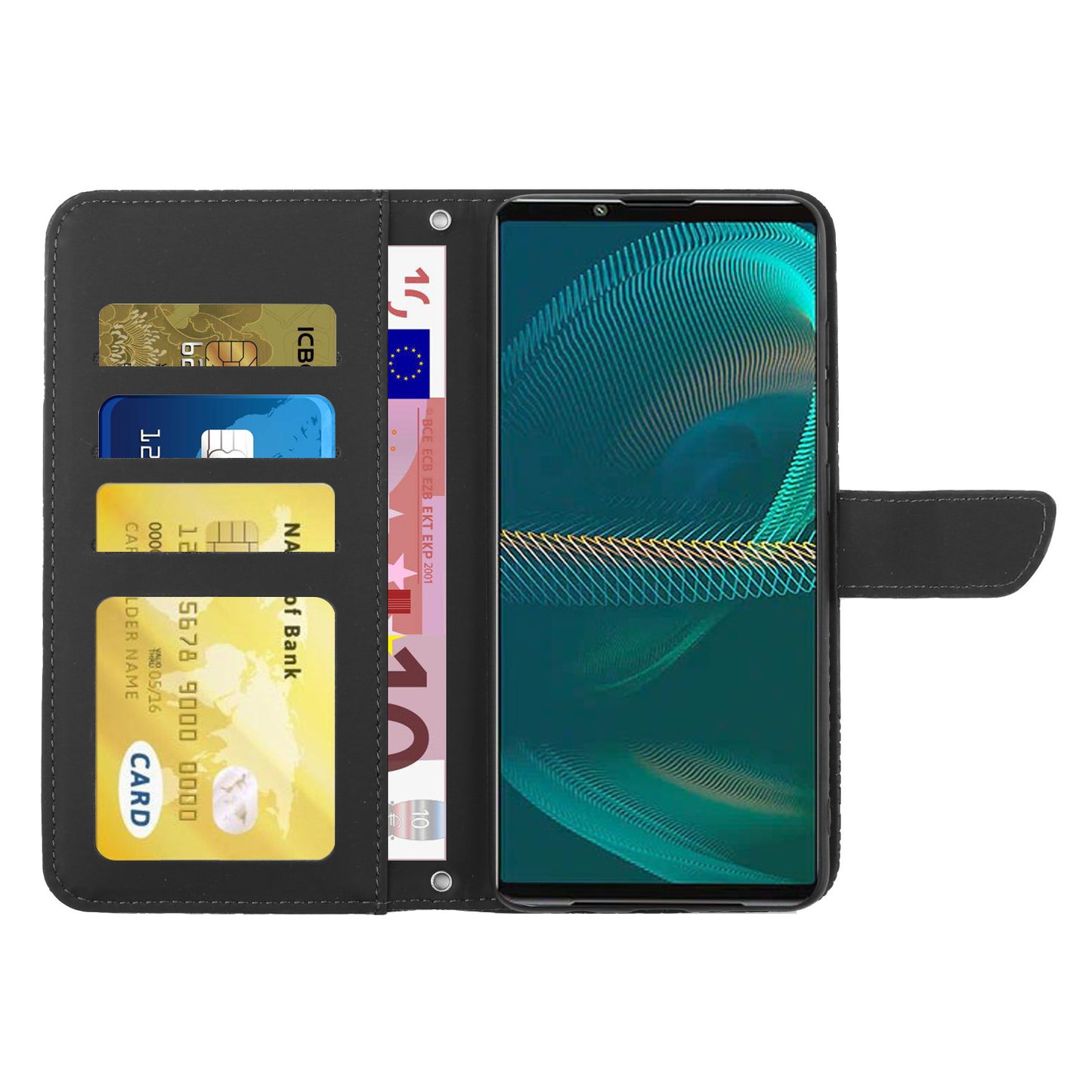 For Sony Xperia 5 III 5G PU Leather Phone Case Skin-touch Feeling Phone Bag Phone Cover Stand Butterfly Flowers Imprinting Pattern Wallet with Shoulder Strap