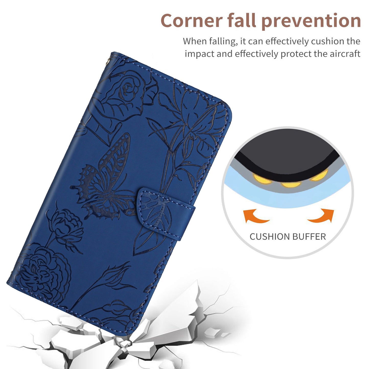 For Sony Xperia 5 III 5G PU Leather Phone Case Skin-touch Feeling Phone Bag Phone Cover Stand Butterfly Flowers Imprinting Pattern Wallet with Shoulder Strap