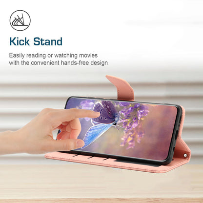 For Sony Xperia 5 III 5G PU Leather Phone Case Skin-touch Feeling Phone Bag Phone Cover Stand Butterfly Flowers Imprinting Pattern Wallet with Shoulder Strap