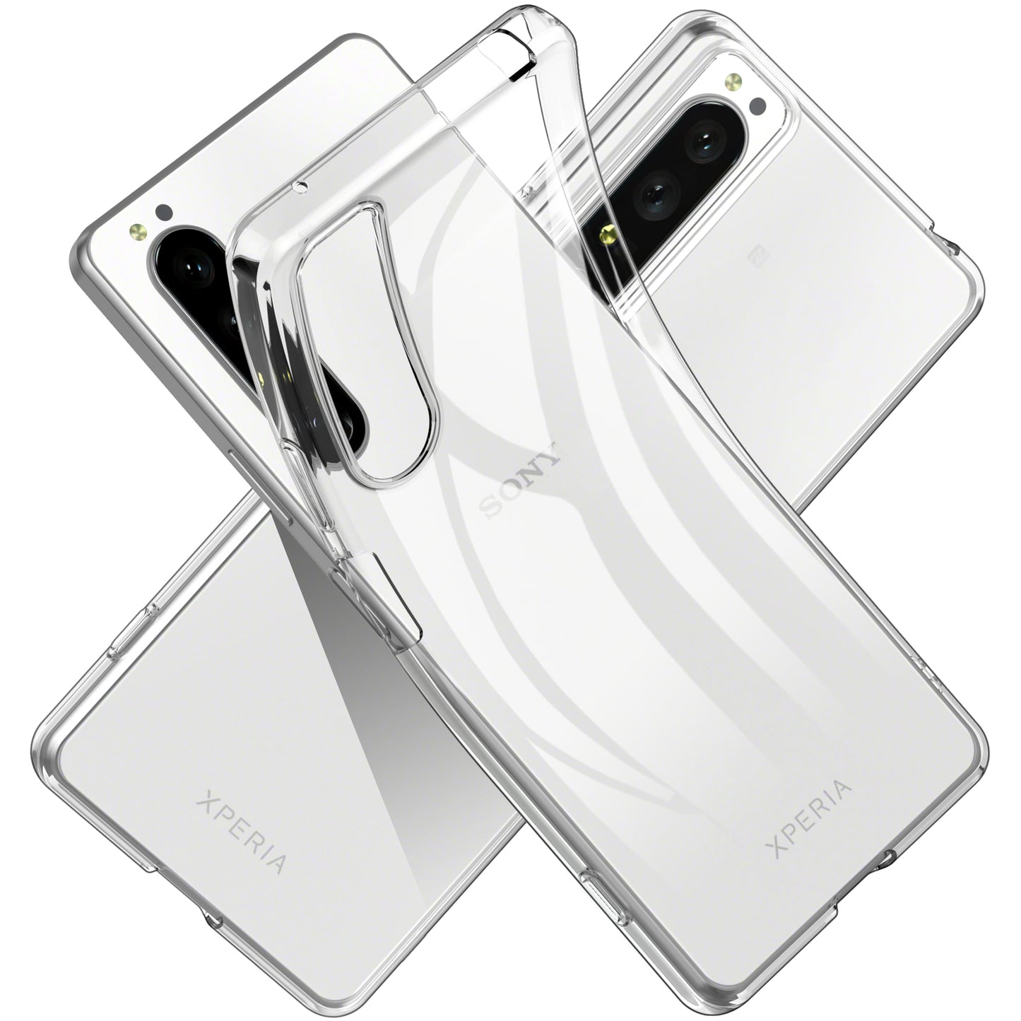 TPU Case for Sony Xperia 1 IV, Fingerprint-free Crystal Clear Mobile Phone Cover
