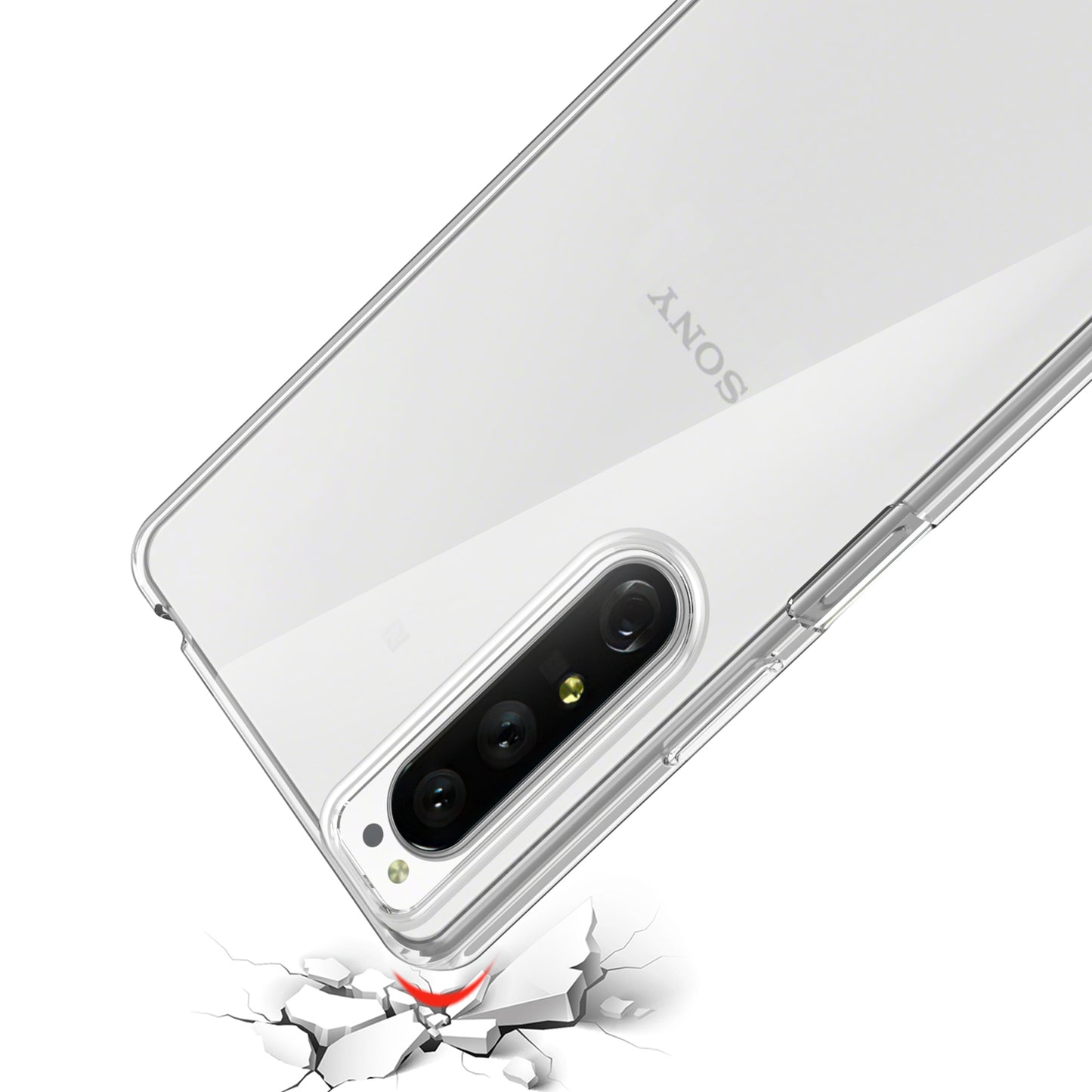 TPU Case for Sony Xperia 1 IV, Fingerprint-free Crystal Clear Mobile Phone Cover