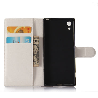 Litchi Grain Wallet Stand Leather Mobile Case for Sony Xperia XA1