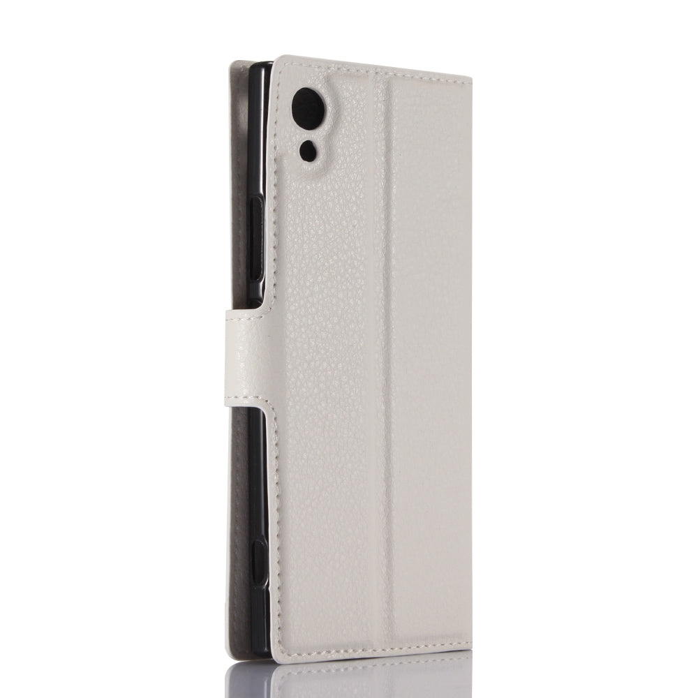 Litchi Grain Wallet Stand Leather Mobile Case for Sony Xperia XA1