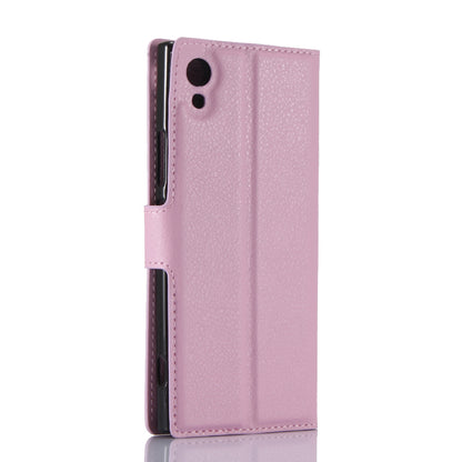 Litchi Grain Wallet Stand Leather Mobile Case for Sony Xperia XA1