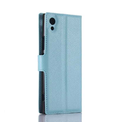 Litchi Grain Wallet Stand Leather Mobile Case for Sony Xperia XA1