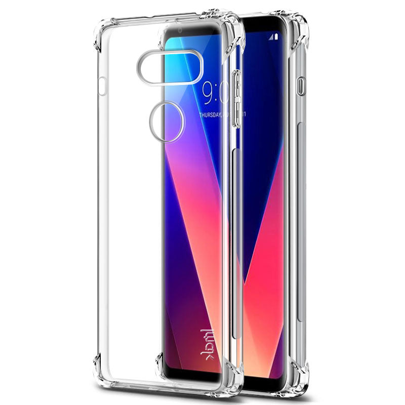 IMAK for LG V30/V30+ Soft Air-cushioning Shockproof TPU Back Cover + Screen Protector
