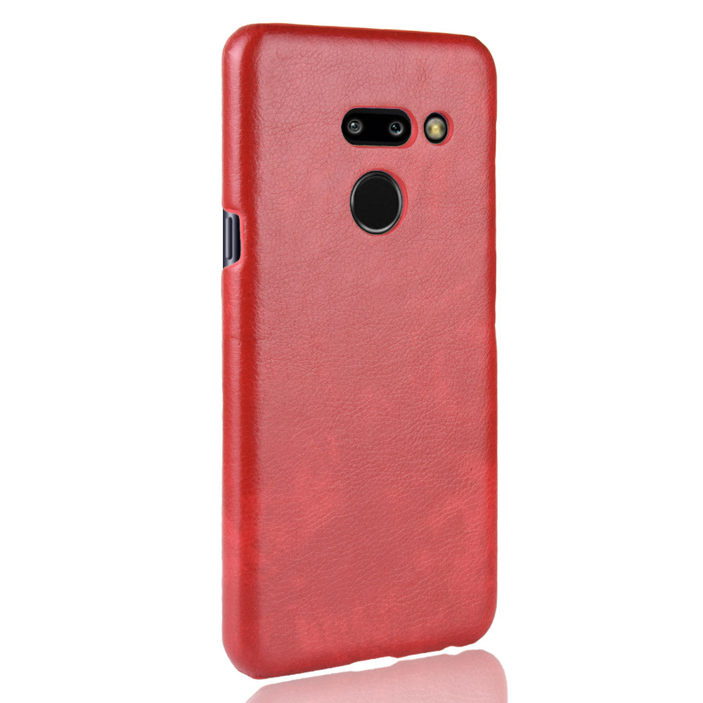 Litchi Texture PU Leather Coated PC Case for LG G8 ThinQ