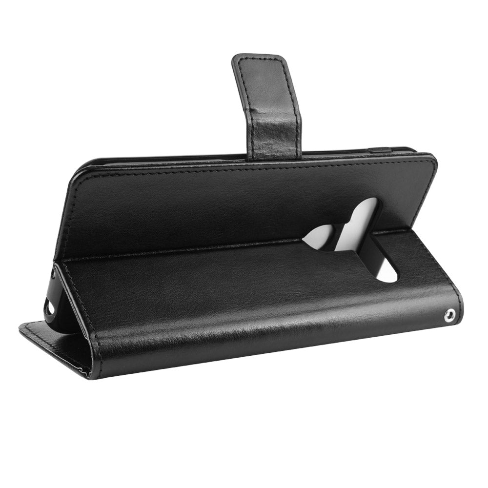 Crazy Horse Leather Wallet Case for LG G8s ThinQ