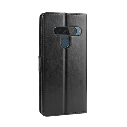 Crazy Horse Leather Wallet Case for LG G8s ThinQ