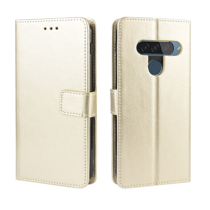 Crazy Horse Leather Wallet Case for LG G8s ThinQ