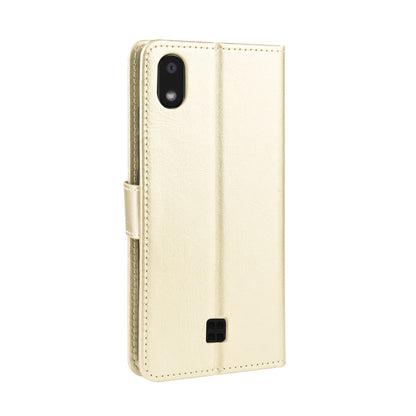 Crazy Horse Skin Leather Wallet Case Shell for LG K20 (2019)