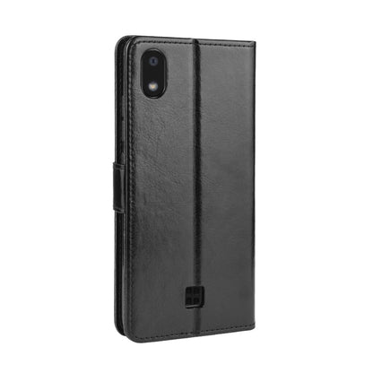 Crazy Horse Skin Leather Wallet Case Shell for LG K20 (2019)