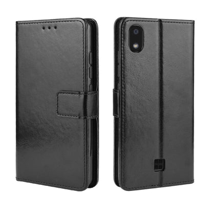 Crazy Horse Skin Leather Wallet Case Shell for LG K20 (2019)