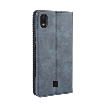 Vintage Style Stand Leather Wallet Stand Case for LG K20 (2019)
