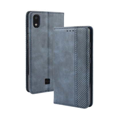 Vintage Style Stand Leather Wallet Stand Case for LG K20 (2019)