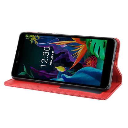 Vintage Style Stand Leather Wallet Stand Case for LG K20 (2019)