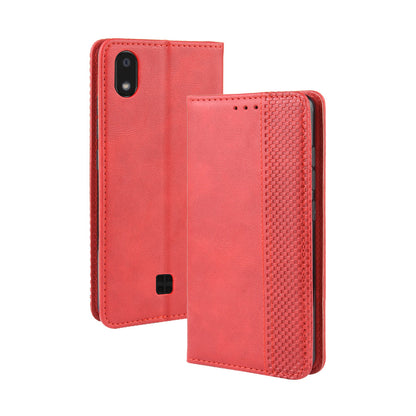 Vintage Style Stand Leather Wallet Stand Case for LG K20 (2019)