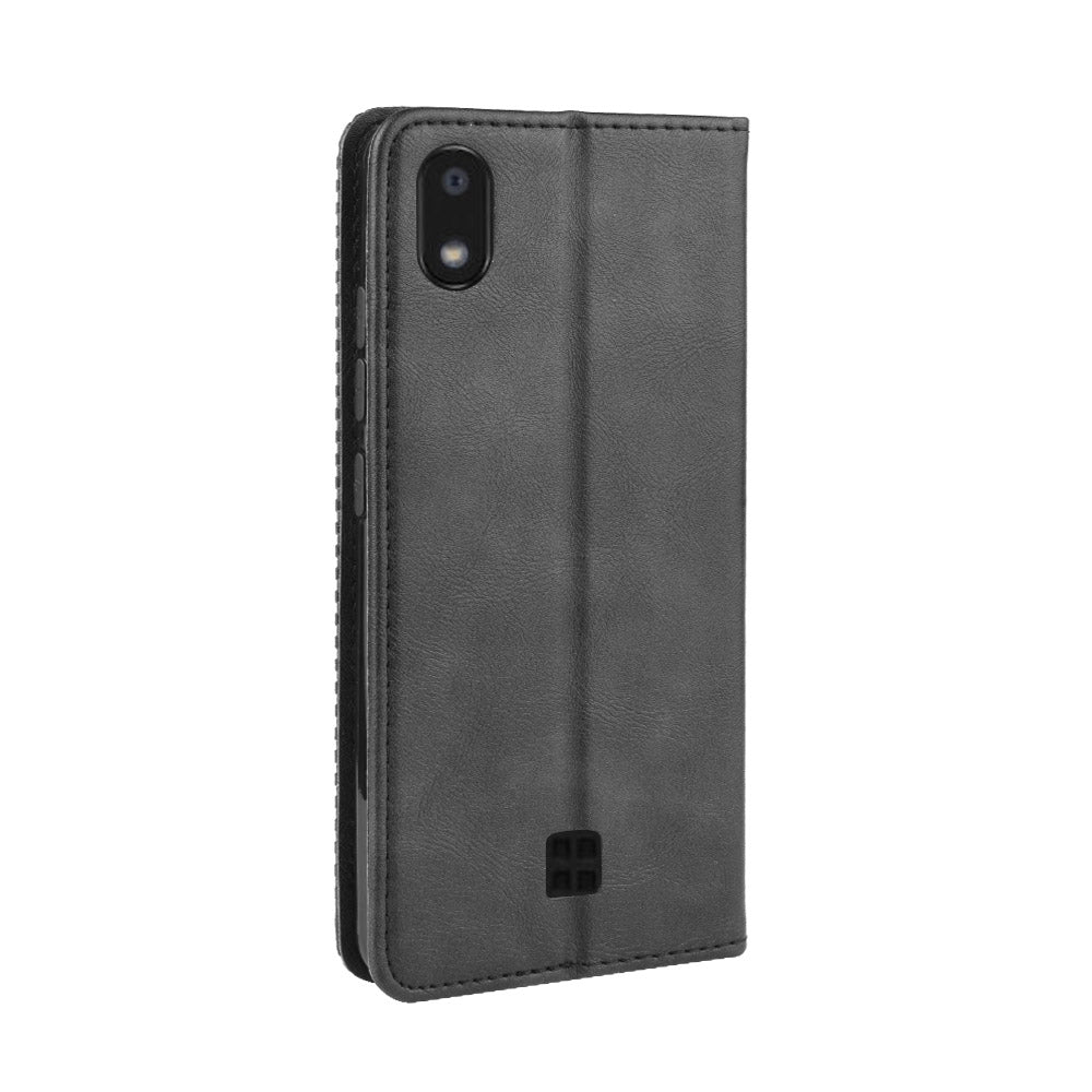 Vintage Style Stand Leather Wallet Stand Case for LG K20 (2019)