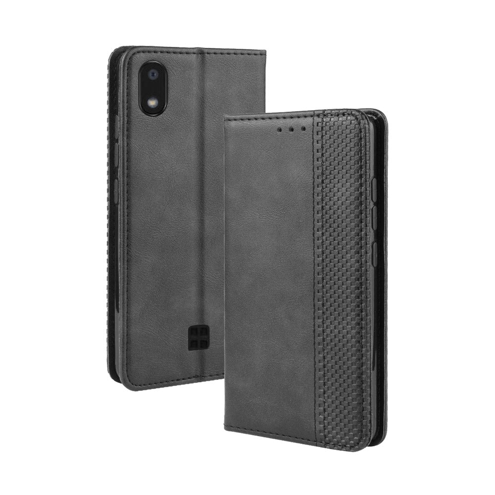 Vintage Style Stand Leather Wallet Stand Case for LG K20 (2019)