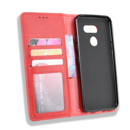Vintage Style Leather Wallet Stand Case for LG K40S