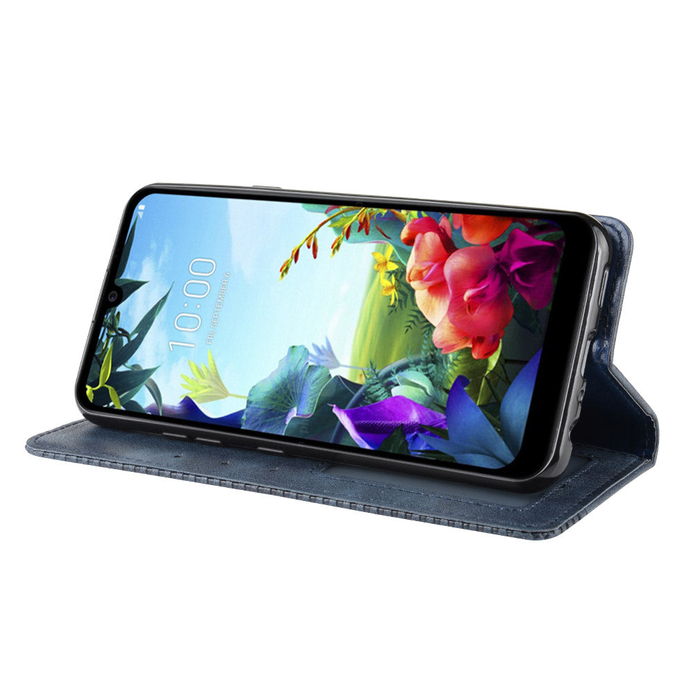 Vintage Style Leather Wallet Stand Case for LG K40S