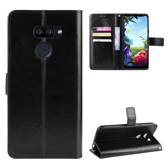 Crazy Horse Magnetic Leather Stand Case for LG K40S