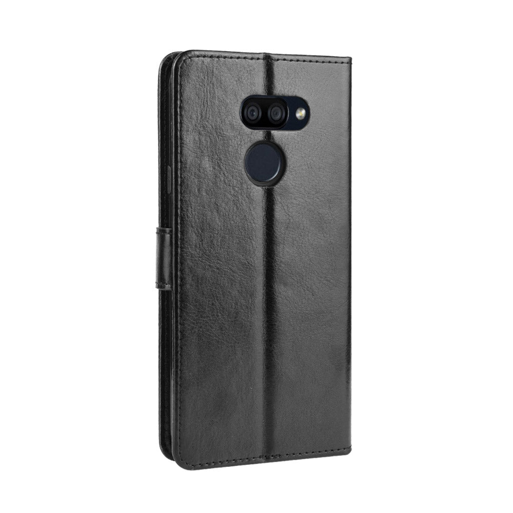 Crazy Horse Magnetic Leather Stand Case for LG K40S