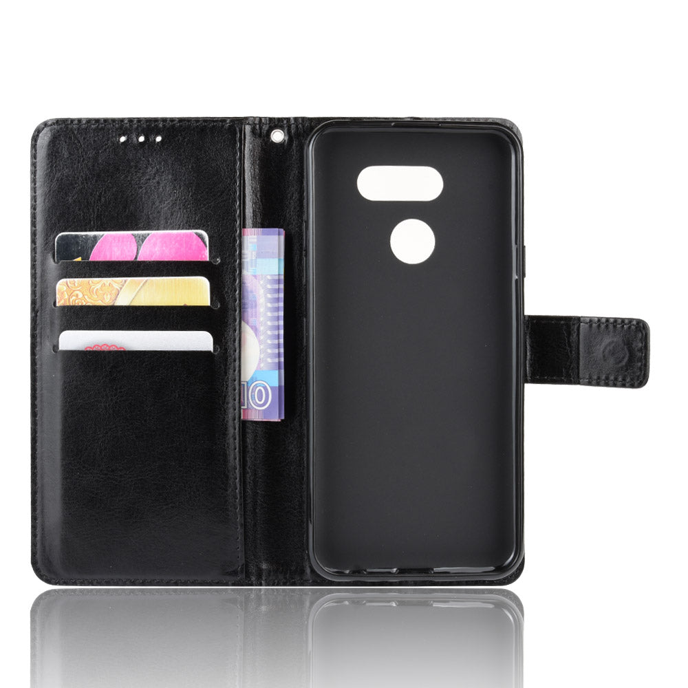 Crazy Horse Magnetic Leather Stand Case for LG K40S