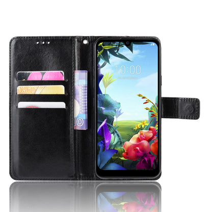 Crazy Horse Magnetic Leather Stand Case for LG K40S