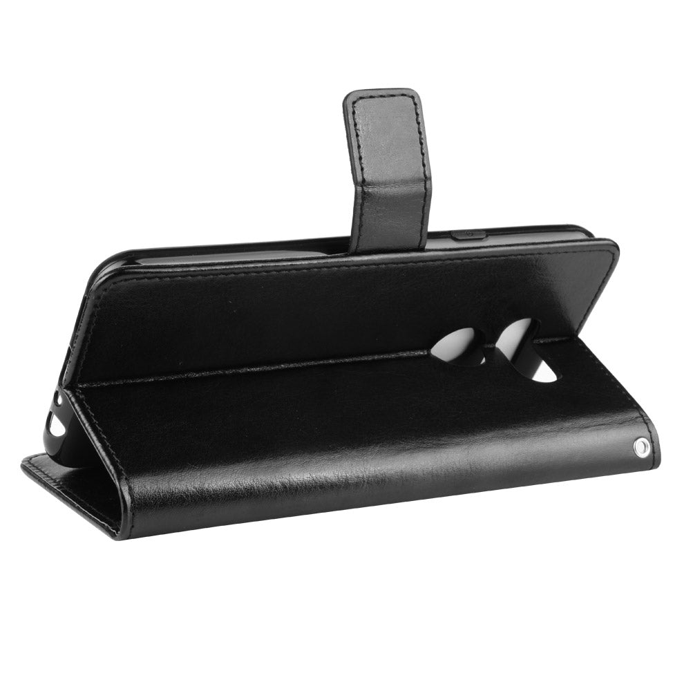Crazy Horse Magnetic Leather Stand Case for LG K40S