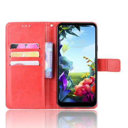 Crazy Horse Magnetic Leather Stand Case for LG K40S