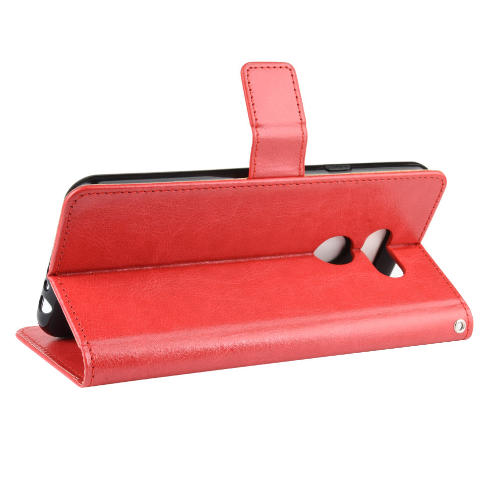 Crazy Horse Magnetic Leather Stand Case for LG K40S