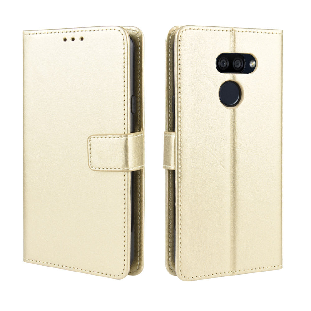 Crazy Horse Magnetic Leather Stand Case for LG K40S