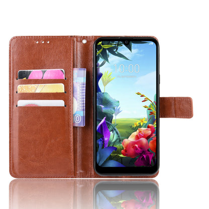 Crazy Horse Magnetic Leather Stand Case for LG K40S