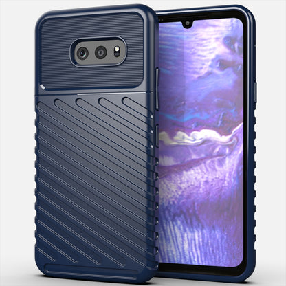 Thunder Series Unique Twill Texture Soft TPU Back Shell Case for LG G8X ThinQ