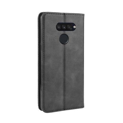 Retro Style PU Leather Stand Wallet Protective Cell Phone Case for LG K50S
