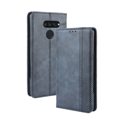 Retro Style PU Leather Stand Wallet Protective Cell Phone Case for LG K50S