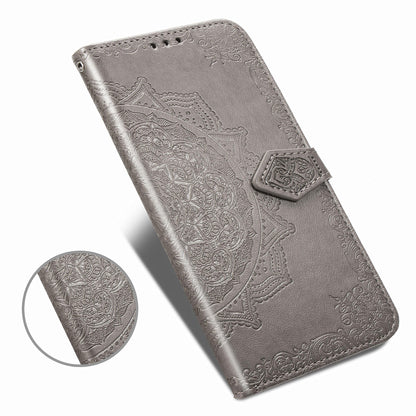 Embossed Mandala Flower Wallet Leather Stand Phone Cover for LG K20 (2019)