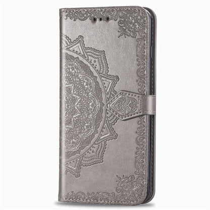 Embossed Mandala Flower Wallet Leather Stand Phone Cover for LG K20 (2019)