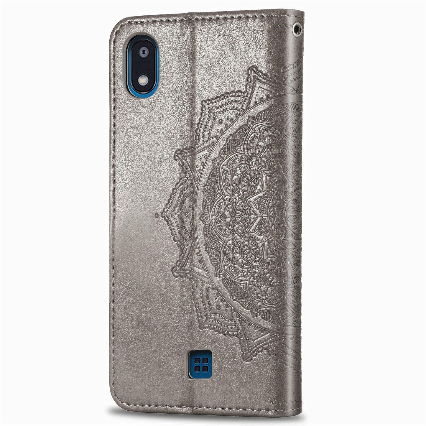 Embossed Mandala Flower Wallet Leather Stand Phone Cover for LG K20 (2019)