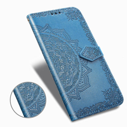 Embossed Mandala Flower Wallet Leather Stand Phone Cover for LG K20 (2019)